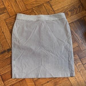 Banana Republic Black and White Striped Pencil Skirt